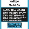 Hobbytime Vallejo Model Aır-Nato Hıll 2 Camo Boya Seti -6 Ad