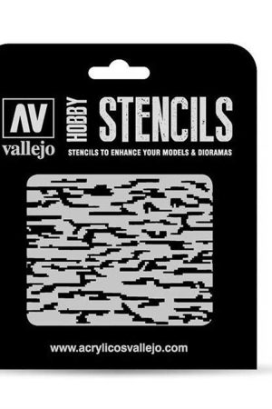Vallejo ST-CAM004 1/32-1/35 Pikselli Modern Kamuflaj Şemalı Esnek Boya Şablonu