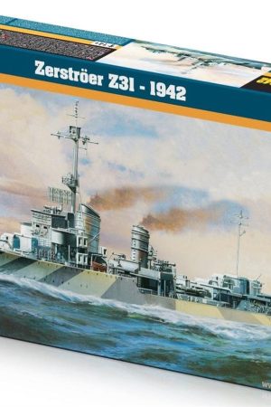 Mistercraft G055 1/400 Zerströer Z31 1942 Zırhlı Gemi Plastik Model Kiti