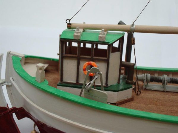 Türk Model 1/55 101 SVEA İskandinav Balıkçı Teknesi, 29 cm. Ahşap Model Kiti - Görsel 4