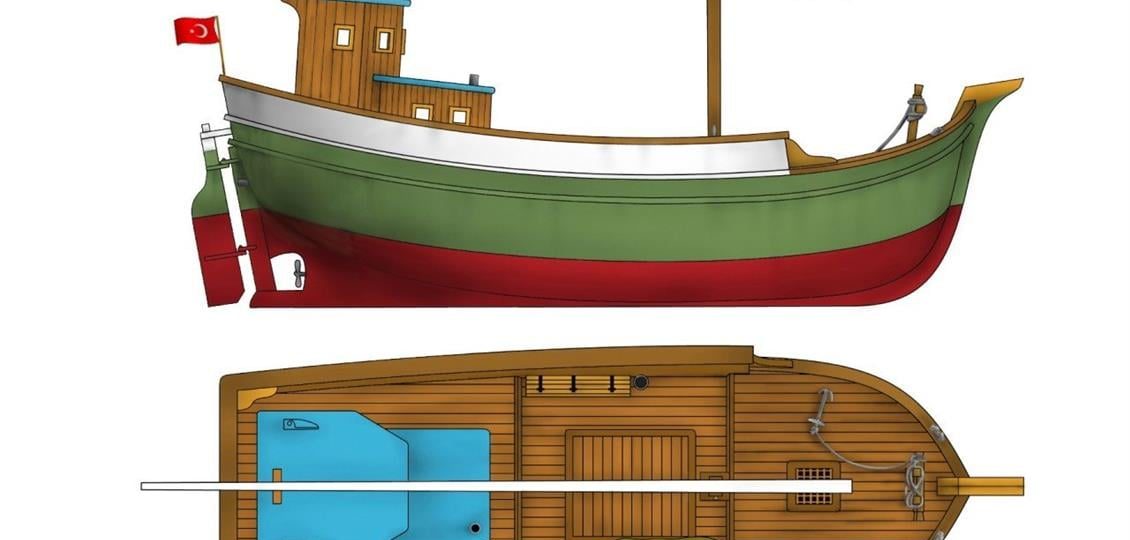 Türk Model 1/35 121 Taka Karadeniz Balıkçı Teknesi