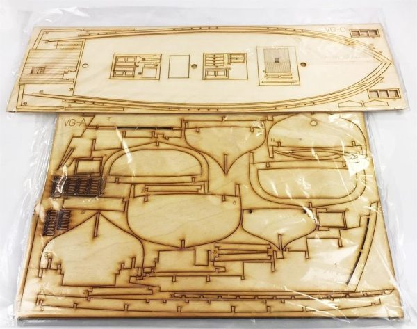 Türk Model 1/35 107 Vega Yelkenli, 87 cm. Ahşap Model Kiti - Görsel 5