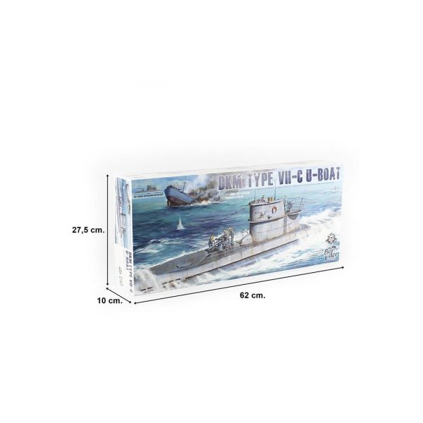 Border BS-001 1/35 DKM Type VII-C U-Boat Güverte Kesiti - Görsel 5