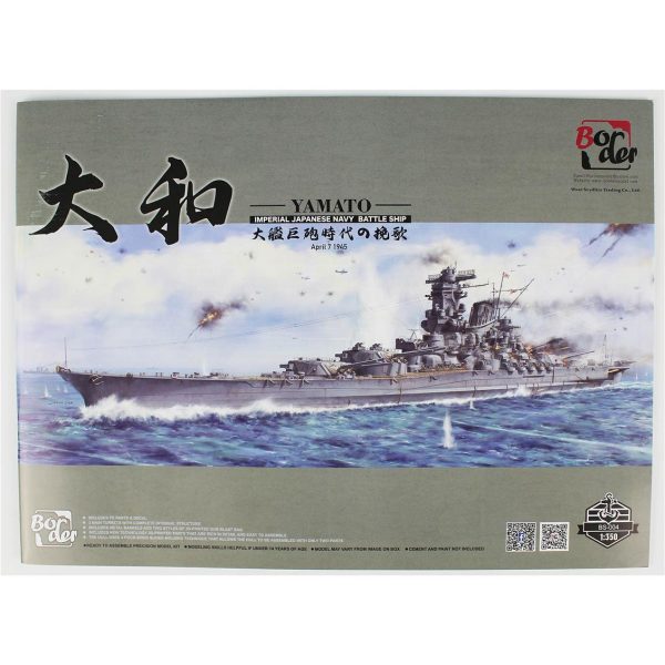 Border BS-004 1/350 IJN Yamato - Görsel 4