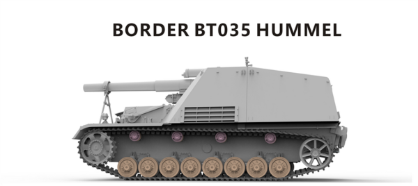 Border BT-035 1/35 15cm s.FH 18/1 Hummel Sd. Kfz. 165 - Görsel 4