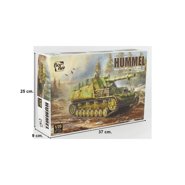 Border BT-035 1/35 15cm s.FH 18/1 Hummel Sd. Kfz. 165 - Görsel 6