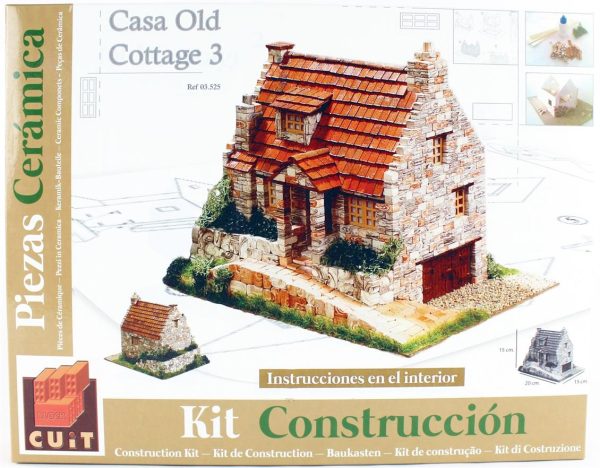 Domenech 3525 Eski İngiliz Kır Evi 3, 20x15x13 Cm. Taş Maketi - Görsel 3
