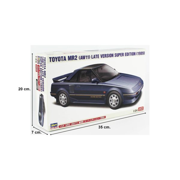 Hasegawa 20725 1/24 Ölçek, Toyota MR2 AW11 Late Model Super Edition 1989, Otomobil Plastik Model Kiti - Görsel 5