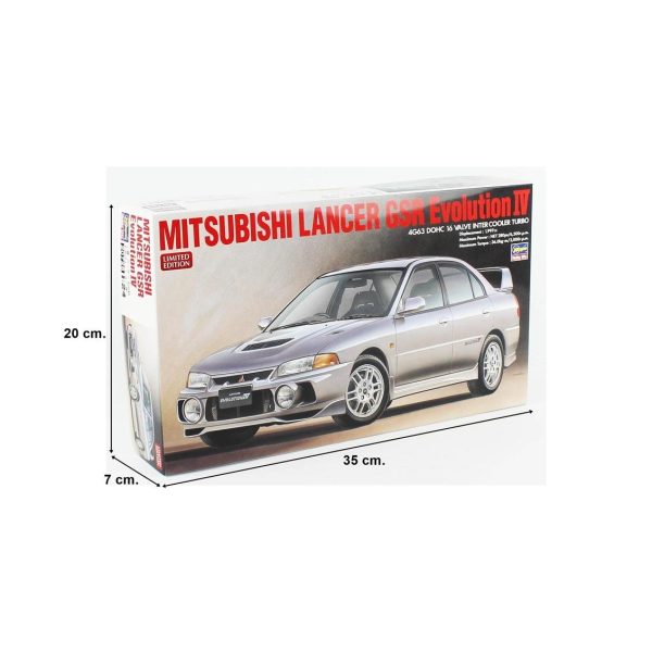 Hasegawa 20726 1/24 Ölçek, Mitsubishi Lancer GSR Evolution IV, Otomobil Plastik Model Kiti - Görsel 5
