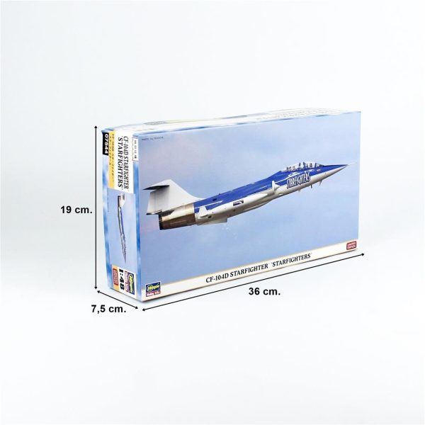Hasegawa 7544 1/48 Ölçek, CF-104D Starfighter (Starfighters), Savaş Uçağı Plastik Model Kiti - Görsel 5
