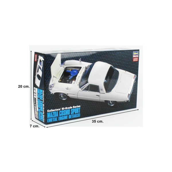Hasegawa CH046 51046 1/24 Ölçek, Mazda Cosmo Sport (Metal Motor Detaylı), Plastik Model Kiti - Görsel 5