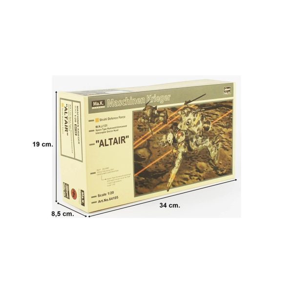 Hasegawa MK07 64105 1/20 Ölçek, Altair W.H.J.131, Bilim Kurgu Plastik Model Kiti - Görsel 5