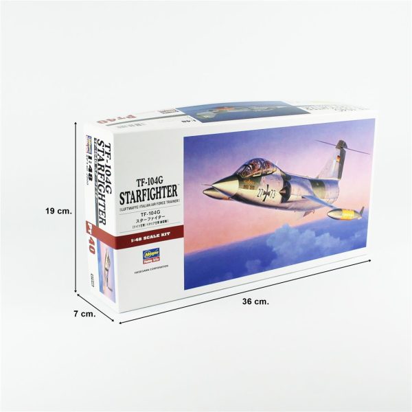 Hasegawa PT40 7240 1/48 Ölçek, TF-104G Starfighter (Luftwaffe/Italian Air Force Trainer), Savaş Uçağı Plastik Model Kiti - Görsel 5
