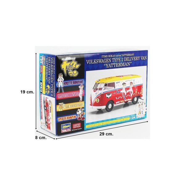 Hasegawa SP613 52413 1/24 Ölçek, Volkswagen Type 2 Delivery Van (Yatterman), Plastik Model Kiti - Görsel 5