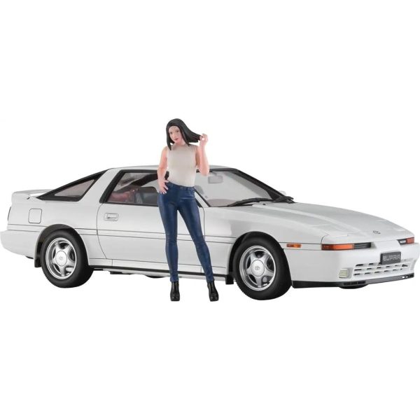Toyota Supra A70 2.0GT Twin Turbo 1990 ve Kız Figürü