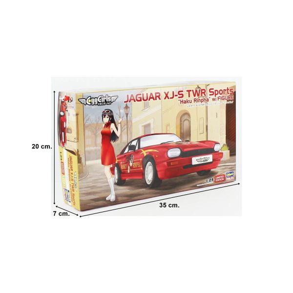 Hasegawa SP622 52422 1/24 Ölçek, Jaguar XJ-S TWR Sports (Haku Rinpha) ve Kız Figürü, Otomobil Plastik Model Kiti - Görsel 5