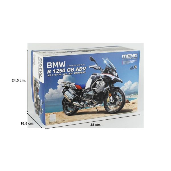 Meng MT-005 1/9 Ölçek, BMW R 1250 GS ADV Motorsiklet, Plastik Model Kiti - Görsel 5