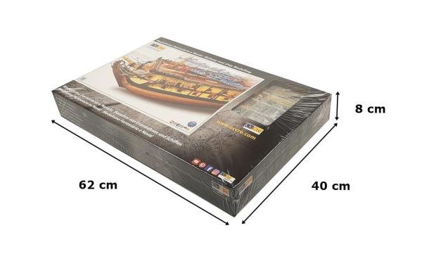 Occre 15001 1/46 Ölçek, N.S. Del Pilar, 111 cm. Yelkenli İspanyol Hazine Kalyonu, Ahşap Model Kiti - Görsel 5