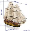 Occre 15004 1/70 Ölçek, San Ildefonso  Yelkenli Tekne Ahşap Model Kiti - Görsel 4