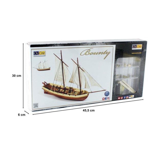Occre 52003 1/24 Ölçek, Bounty Boat Yelkenli Tekne Ahşap Model Kiti - Görsel 5