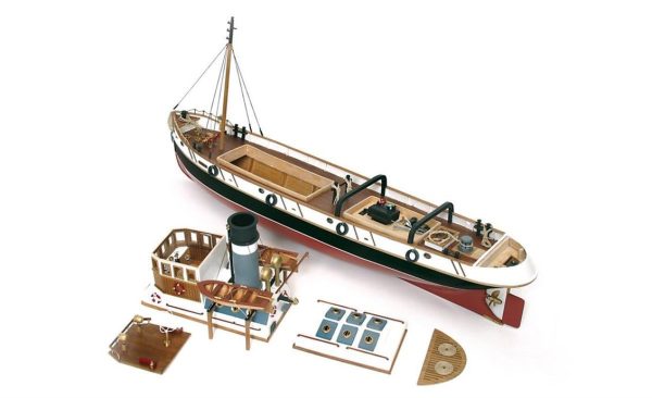 Occre 61001 1/30 Ölçek, Ulises R/C Dönüştürülebilir Römorkör Ahşap Model Kiti - Görsel 4