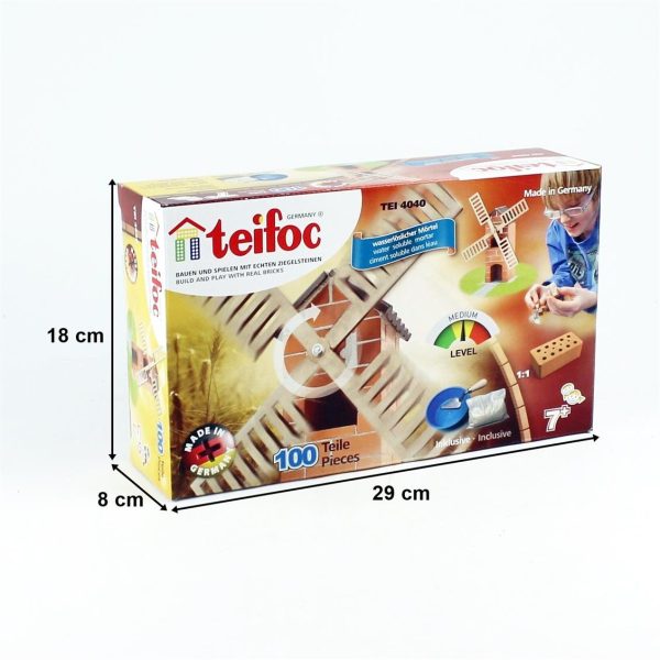 Teifoc 4040 Rüzgar Değirmeni, Tuğla Yapı İnşa Kiti - Görsel 5