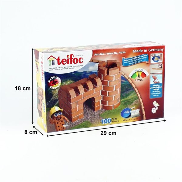 Teifoc 4070 Küçük Kale, Tuğla Yapı İnşa Kiti - Görsel 5