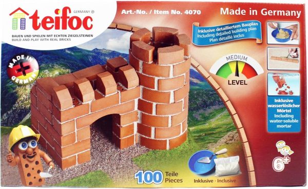 Teifoc 4070 Küçük Kale, Tuğla Yapı İnşa Kiti - Görsel 3