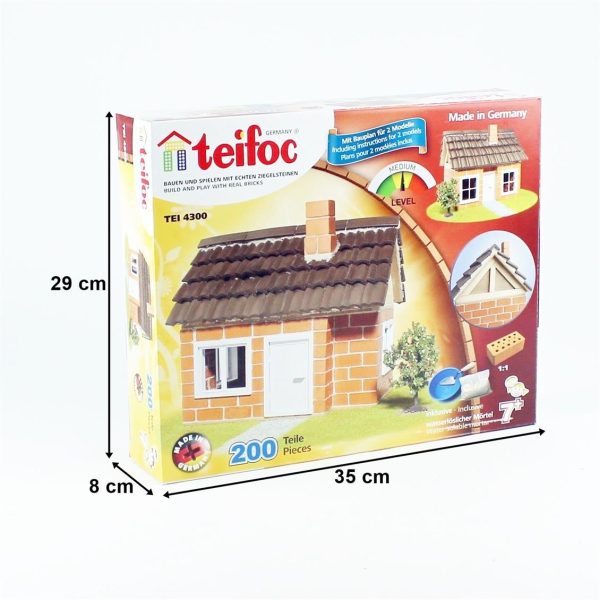 Teifoc 4300 Ahşap Çatılı Ev, Tuğla Yapı İnşa Kiti - Görsel 5