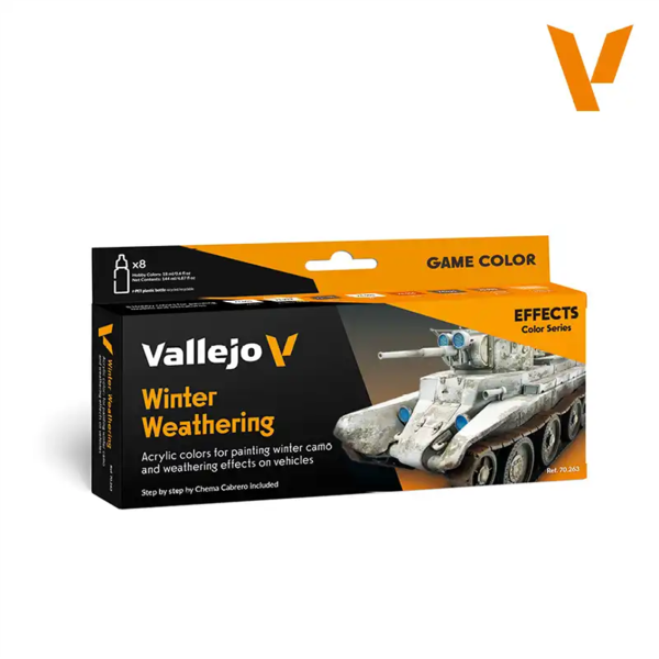 Vallejo 70263 8x18 ml. Winter Weathering by Chema cabrero